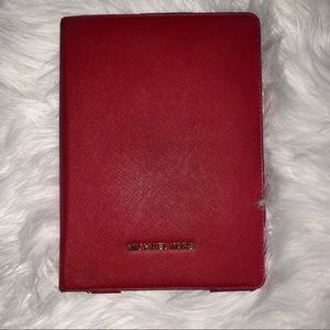 Michael kors iPad case red saffiano leather